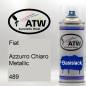 Preview: Fiat, Azzurro Chiaro Metallic, 489: 400ml Sprühdose, von ATW Autoteile West.